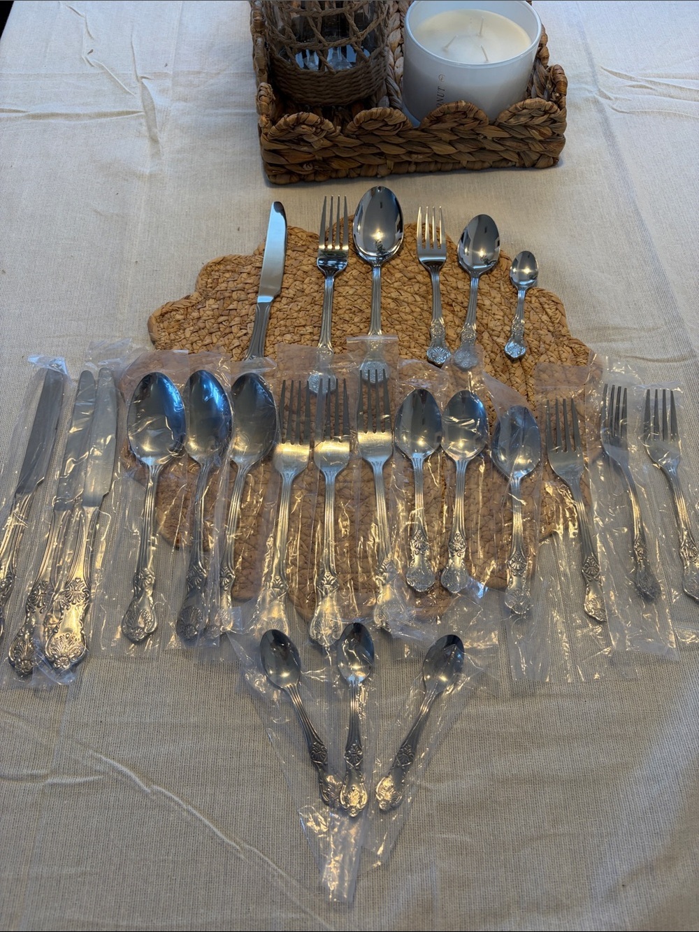 NWT ROYAL PRESTIGE Silver Stainless Steel Set - FIESTAClassic Dining Collection